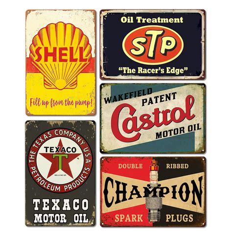 old vintage tin signs